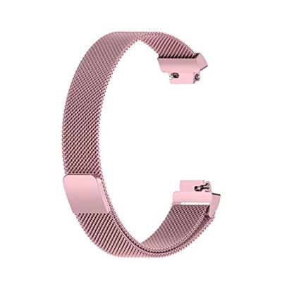 Fitbit Inspire 2 & Ace 3 Milanese bandje - Maat: Large - Rosé Goud