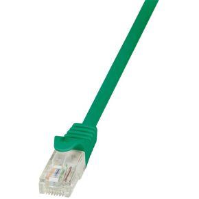 LogiLink CP2075U RJ45 Netwerkkabel, patchkabel CAT 6 U/UTP 5.00 m Groen Snagless 1 stuk(s)