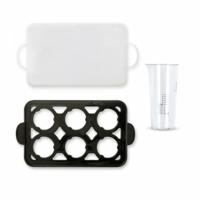 Eierkoker - LIVOO - DOC290 - 400W - 6 eieren - Roestvrij staal - Warmhouden - Eierhouder, deksel en maatbeker - thumbnail