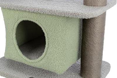 Trixie kitten krabpaal lunito grijs / mintgroen 71 cm - thumbnail