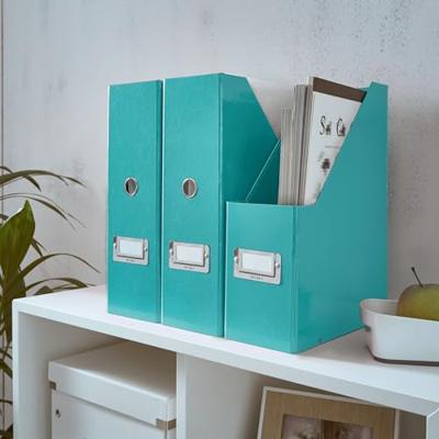 Leitz tijdschriftenhouder Wow Click & Store ijsblauw Leitz tijdschriftenhouder Wow Click & Store ijsblauw