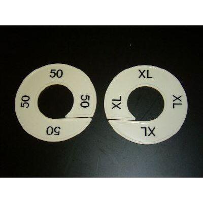 Maatring 9cm wit/zwart 1