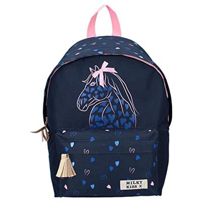 Milky Kiss We Are One Rugzak Donkerblauw/Roze