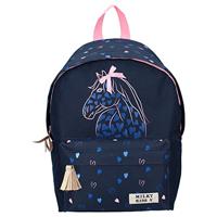 Milky Kiss We Are One Rugzak Donkerblauw/Roze - thumbnail