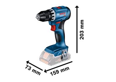 Bosch Blauw GSR 18V-45 Professional | Accuschroefboormachine | 2 x 3,0 Ah accu + snellader | In L-BOXX 136 + inlay - 06019K3204 - thumbnail