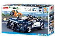 Sluban Town snelle politiewagen (m38-b1063) - thumbnail
