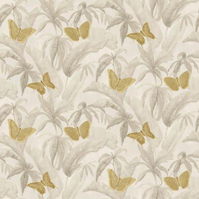 Dutch Wallcoverings Designology - Silverdale Gold Butterfly - Multi