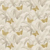 Dutch Wallcoverings Designology - Silverdale Gold Butterfly - Multi - thumbnail