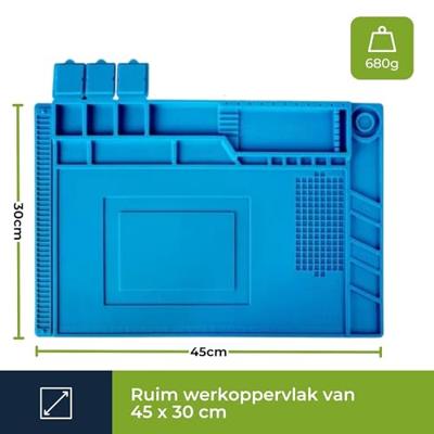 Velleman AS11 Soldeermat (l x b x h) 300 x 450 x 31.00 mm