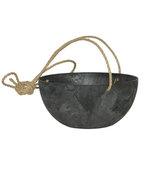 Artstone fiona hanging basket zwart L