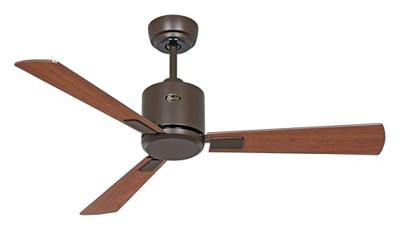 CasaFan ECO NEO III 103 BZ-NB/KI WiFi Flügel Nussbaum/Kirsche Plafondventilator 16 W (Ø x h) 103 cm x 360 mm Brons Met afstandsbediening, Timer, Met