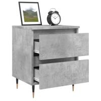Nachtkastjes 2 st 40x35x50 cm bewerkt hout betongrijs - thumbnail