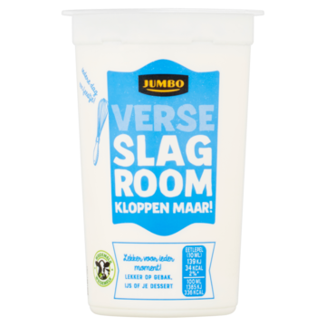 Jumbo Verse Ongeklopte Slagroom 250 ML