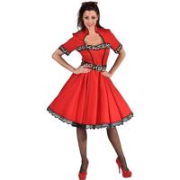 50&apos;s Jurk sheeba/rood - thumbnail