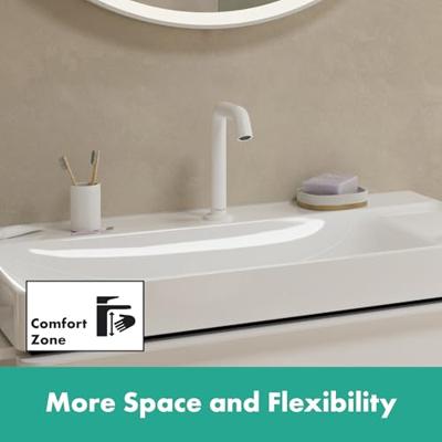 Hansgrohe Tecturis S 2-gats wastafelkraan 150 CoolStart met waste, mat wit