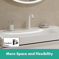 Hansgrohe Tecturis S 2-gats wastafelkraan 150 CoolStart met waste, mat wit - thumbnail