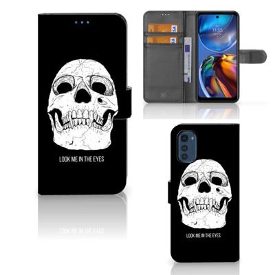 Telefoonhoesje met Naam Motorola Moto E32 | Moto E32s Skull Eyes Telefoonhoesje met Naam Motorola Moto E32 | Moto E32s Skull Eyes