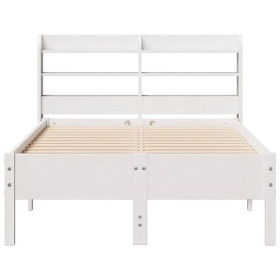 Bedframe zonder matras massief grenenhout wit 200x200 cm
