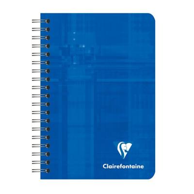 Notitieboek Clairfontaine spiraal 95x140mm lijn assorti | Omdoos a 5 stuk