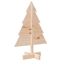 VidaXL Kerstdecoratie kerstboom 70 cm massief hout - thumbnail