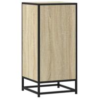 Dressoir 35,5x35x76 cm bewerkt hout en metaal sonoma eikenkleur - thumbnail