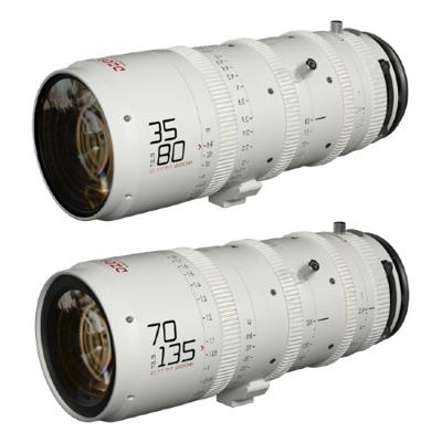 DZOFilm Catta FF Zoom Bundle 35-80 + 70-135 T2.9 White-E Mount in Hard Case