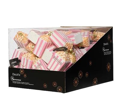 Kerstornament Popcorn Roze 1st