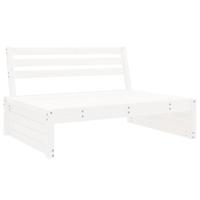 2-delige Loungeset massief grenenhout wit - thumbnail