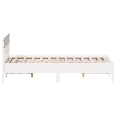Bedframe zonder matras massief grenenhout wit 180x200 cm Bedframe zonder matras massief grenenhout wit 180x200 cm
