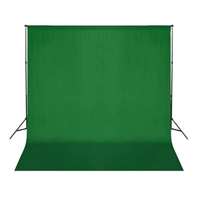 VidaXL Achtergrond zonder standaard chromakey 300x300 cm katoen groen VidaXL Achtergrond zonder standaard chromakey 300x300 cm katoen groen