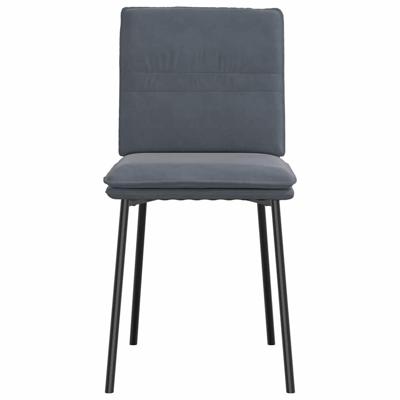 Eetkamerstoelen 6 st fluweel donkergrijs