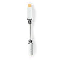 Nedis CCBW65950WT01 Usb-adapter Usb 2.0 Usb-c™ Male 3,5 Mm Female 0.10 M Rond Verguld Pvc Wit Doos - thumbnail