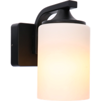 LED's Light LED Wandlamp Milky met E27 fitting - IP44 - Model Noto - Antraciet - thumbnail