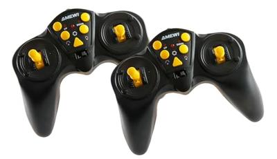 Amewi 22710 2-in-1 Set Kipper & Kettenbagger 1:24 Elektro RC functiemodel voor beginners RTR Met lichteffect