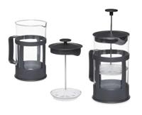 Theepot Kinvara SW8120 Zwart Transparant 600 ml Piston - 8430852868855 - thumbnail