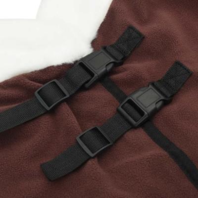 VidaXL Paardendeken volledig donkerbruin 85 cm polar fleece VidaXL Paardendeken volledig donkerbruin 85 cm polar fleece