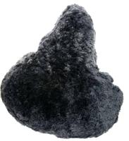 zadeldekje schapenvacht grijs 28 cm - thumbnail