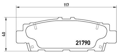 Remblokken set P83055