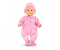 Corolle mon grand poupon - pyjama roze met muts, 36cm - thumbnail