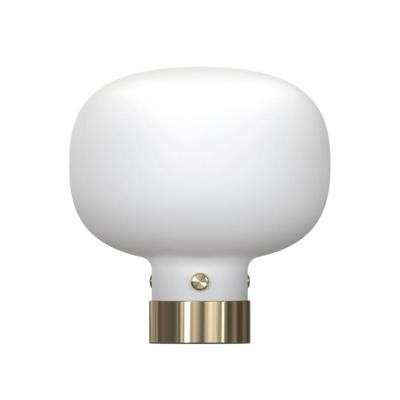 Tafellamp opaal glas modern &apos;Raito&apos; DFTP E27 fitting 20 cm