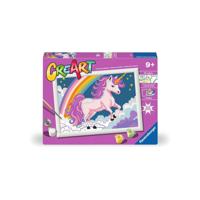 Ravensburger CreArt Schilderen op nummer roze eenhoorn - thumbnail