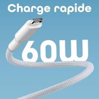 T'nB - Magnetische USB C naar USB C-kabel, snel opladen 60 W, magnetische nylon mantel en knoopbescherming, lengte 1,5 m, compatibel met Apple iPhone 15/15 Pro / 15 Pro Max / 16/16 Pro / 16 Pro Max - - thumbnail