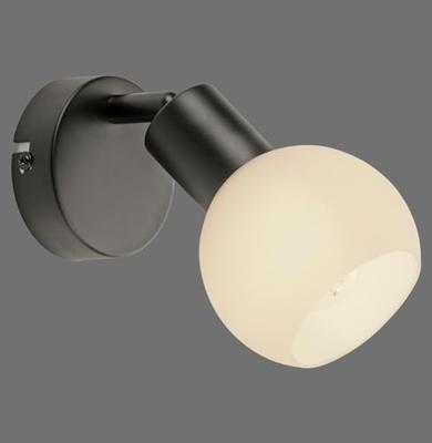 Just Light Zwarte wandlampLoki 1-lichts - 12150-18