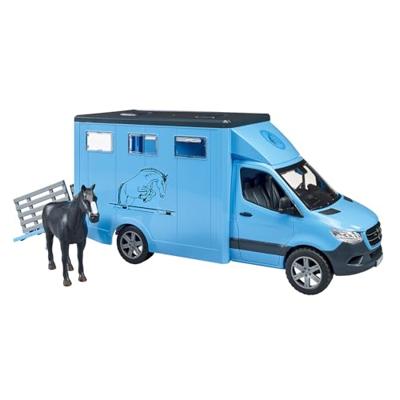 bruder MB Sprinter dierentransporter met paard modelvoertuig