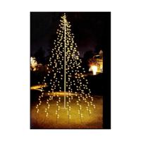 Vlaggenmast Verlichting everlands kunstkerstboomvorm 8m - thumbnail