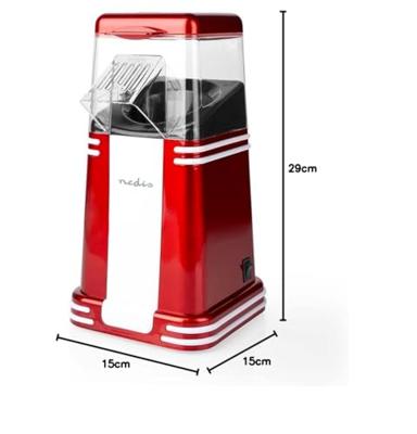 Nedis Popcornmachine | 1200 W | 2 | 1 stuks - FCPC100RD FCPC100RD
