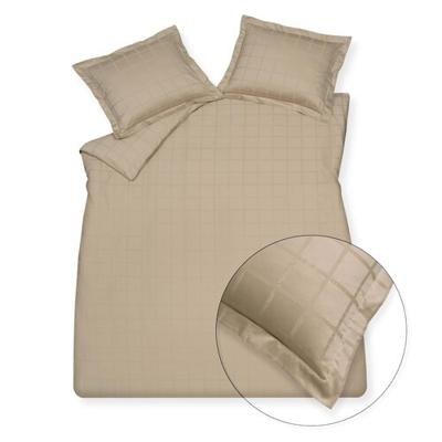 Vandyck Vandyck Home 78 Check 300Tc Dekbedovertrek 1-persoons (140x200/220) stone