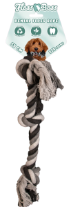 Floss Toss Dental Rope 3 Knot 55 cm