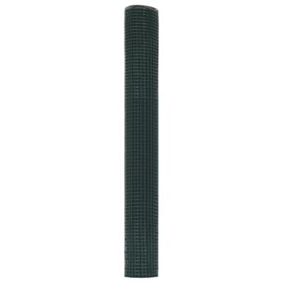 VidaXL Gelaste draadhek groen 1.2 x 10 m