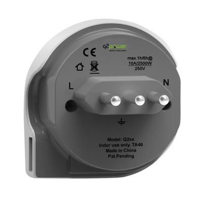 Secomp 19071580 netstekker adapter Universeel Type F Wit